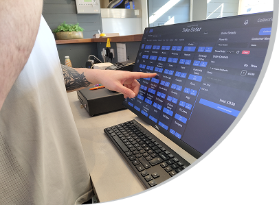 Point Of Sale System being used